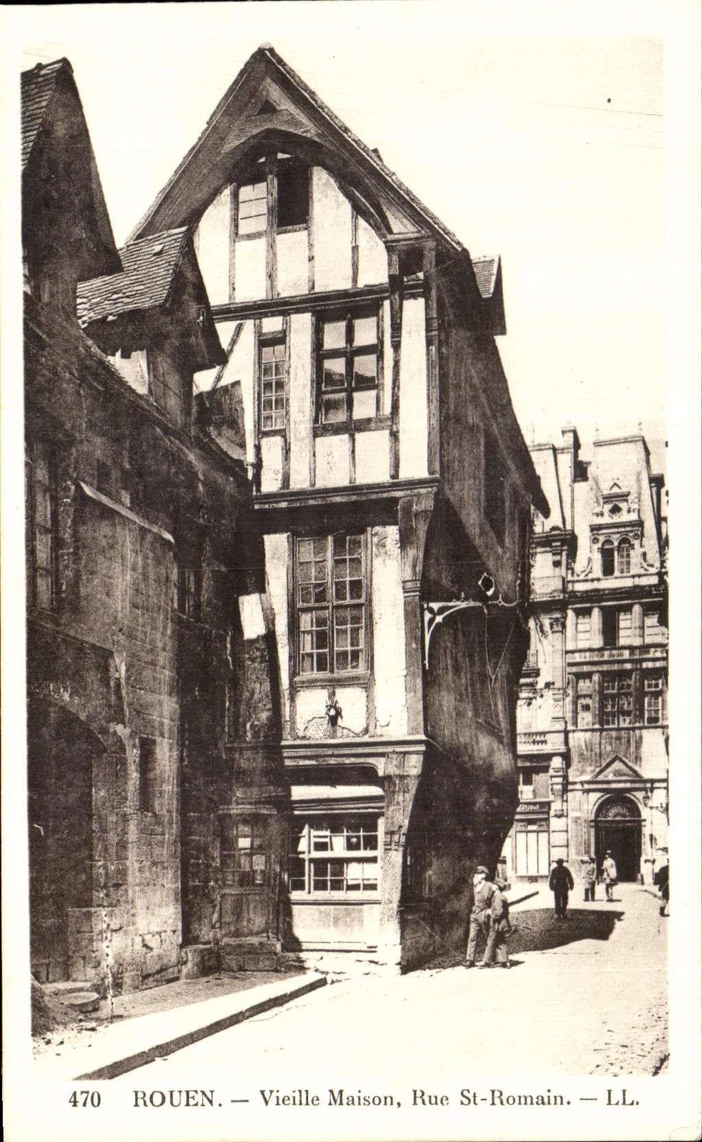 CPA Rouen Vieille Maison Rue St Romain