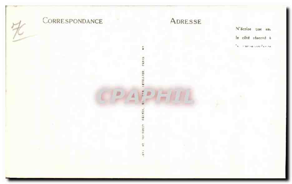 CPA Rouen Vieille Maison Rue St Romain — Verso