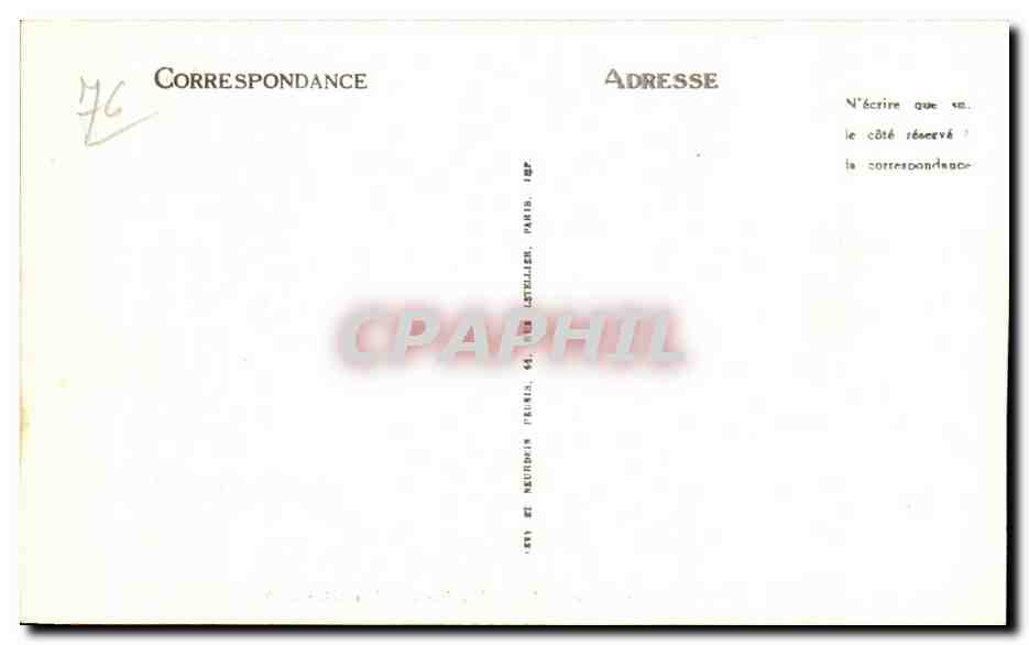CPA Rouen L Aitre de Saint Maclou — Rückseite