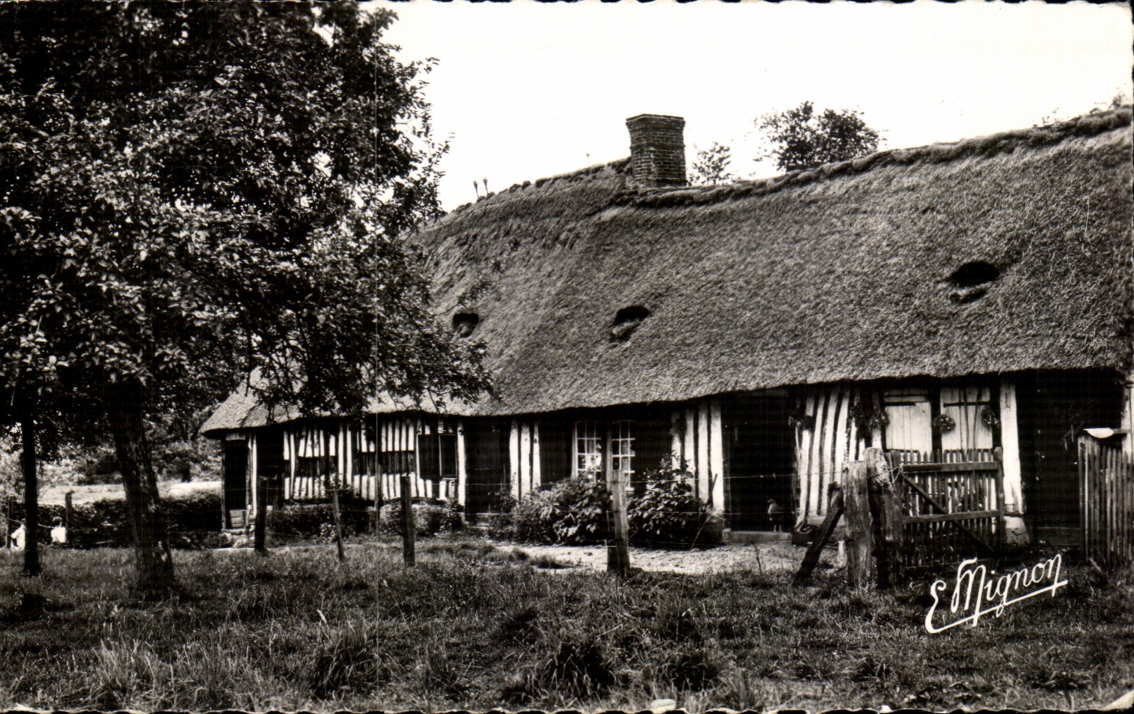 CPA Yvetot Chaumiere du pays de Caux