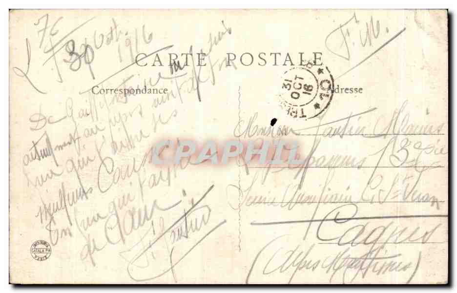 CPA Gaillefontaine Le Chateau — Rückseite