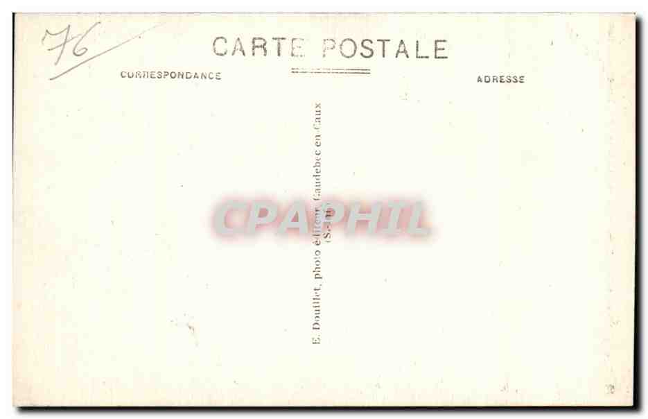 CPA Caudebec en Caux Le Mascaret en 1904 a la Cale du Bac — Rückseite