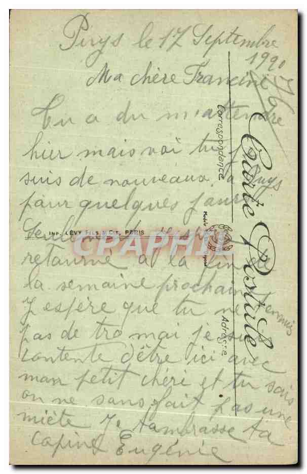 CPA Dieppe La Jetee a l Hotel de la Maree — Rückseite