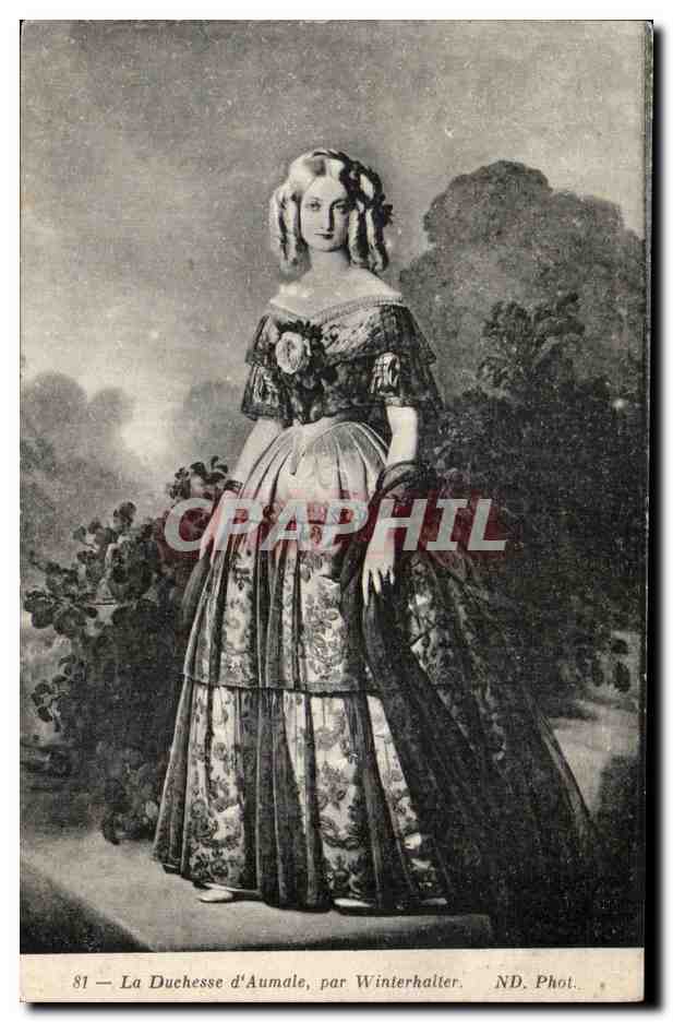 CPA La Duchesse d Aumale Par Winterhaller Folklore Costume