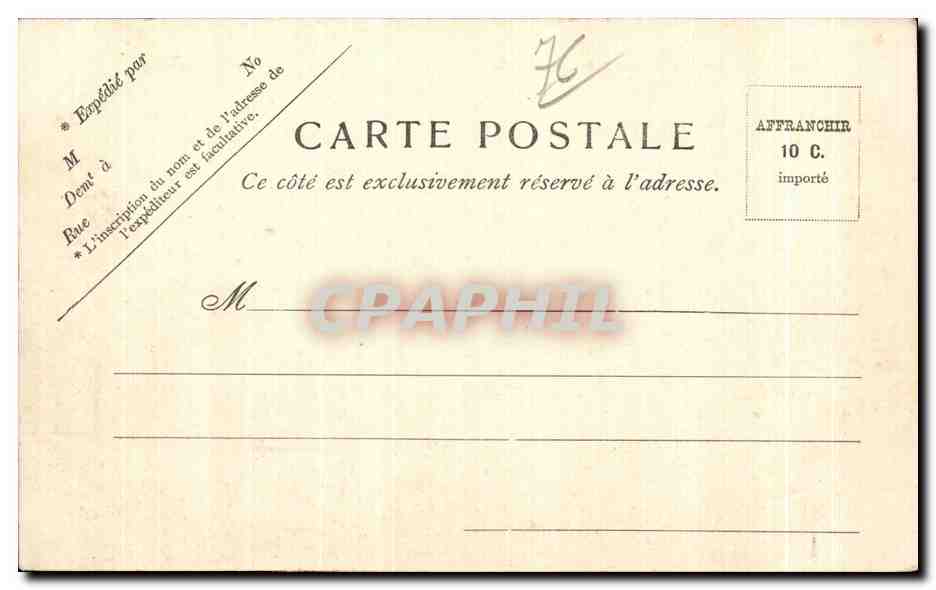 CPA Le Treport Le quai Francois Ier en Amont — Rückseite