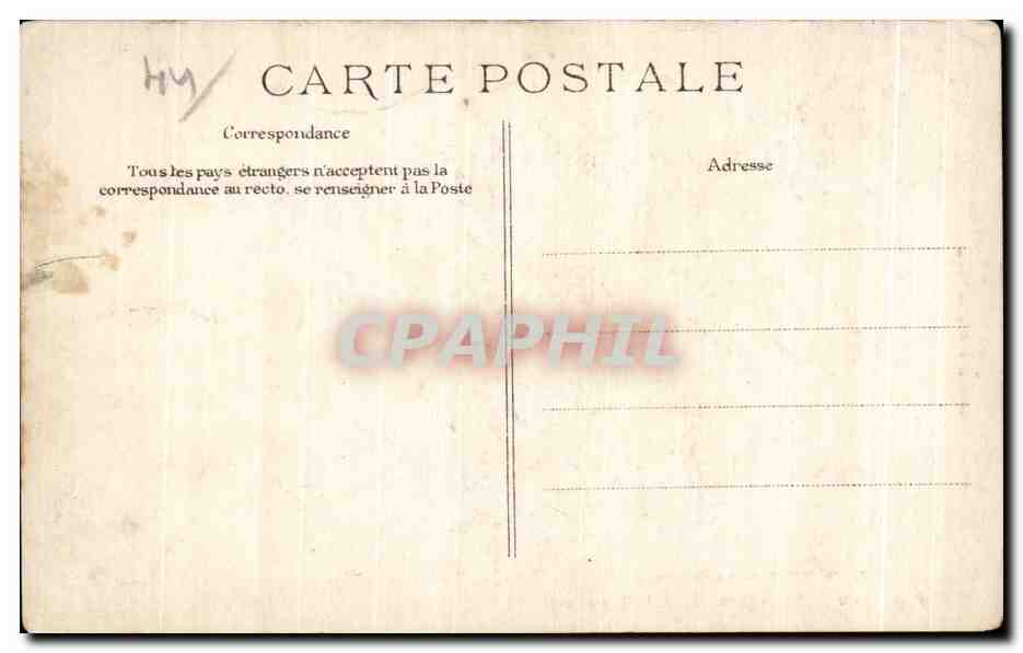 CPA Nantes Le Chateau Clef de Voute de l Escalier du Donjon — Verso