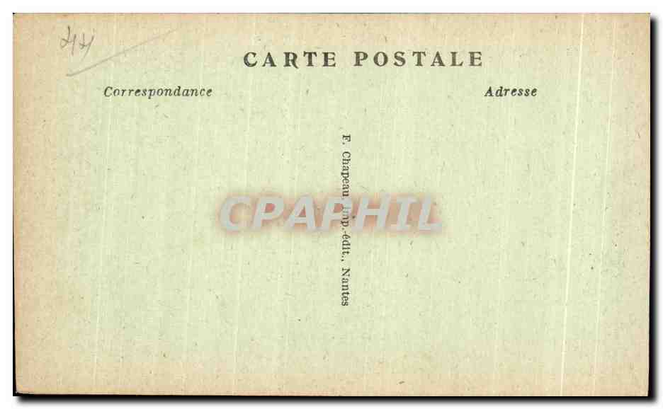 CPA Nantes Palais de Justice — Rückseite