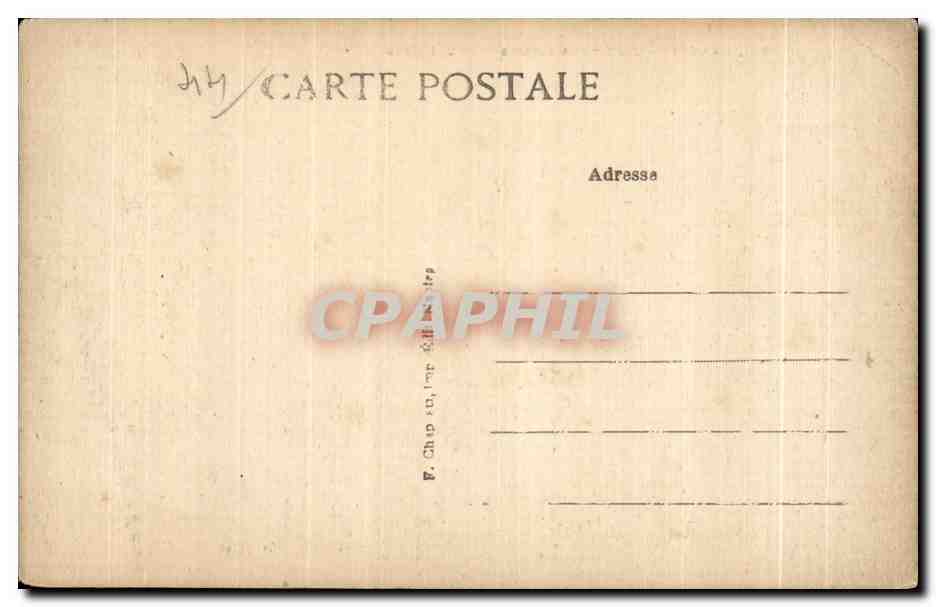 CPA Nantes Jardin des Plantes Le Jet d eau Cygen Swan — Verso