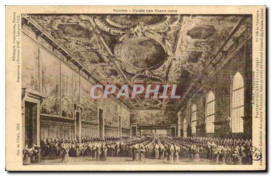 CPA Nantes Musee Des Beaux Arts Guardi Assemble generale des nobles Venitiens dans la salle du grand conseil Venise
