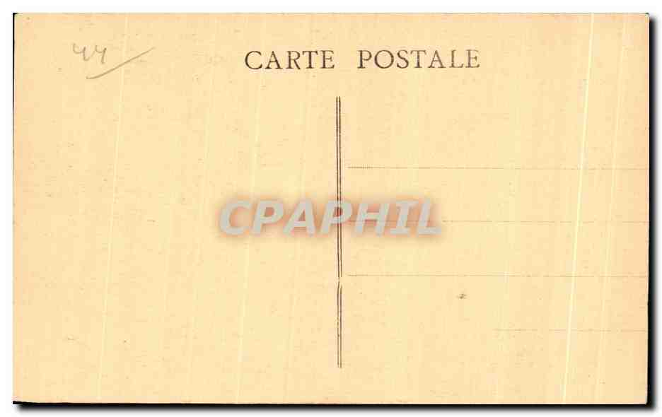 CPA Nantes Musee des Beaux Arts Lancret Arrivee de Colombine dans une voiture trainee par des chiens  — Verso