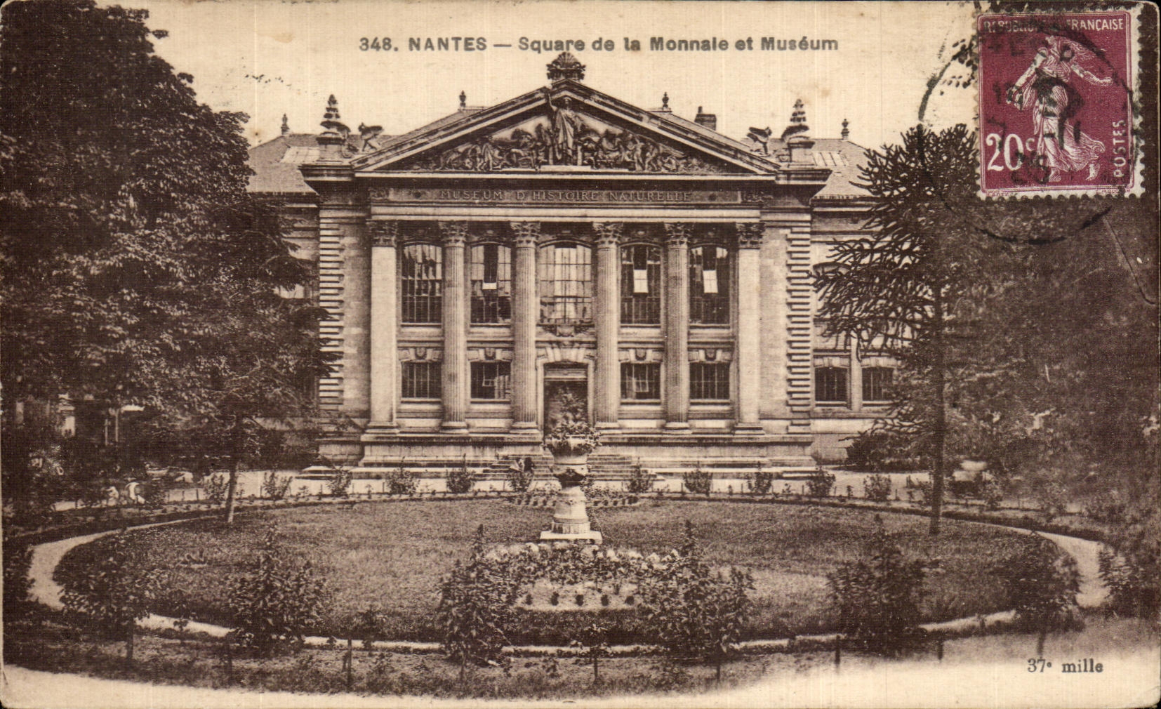 CPA Nantes Square de la Monnaie et Museum