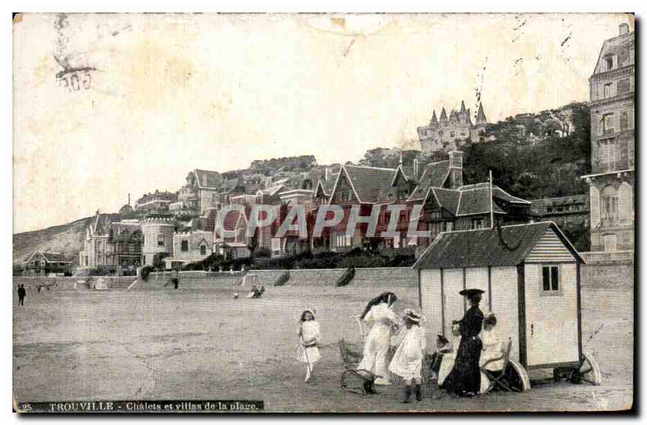 Trouville - Châlets et villas de la plage — éditeur Aqua Photo, n°95
