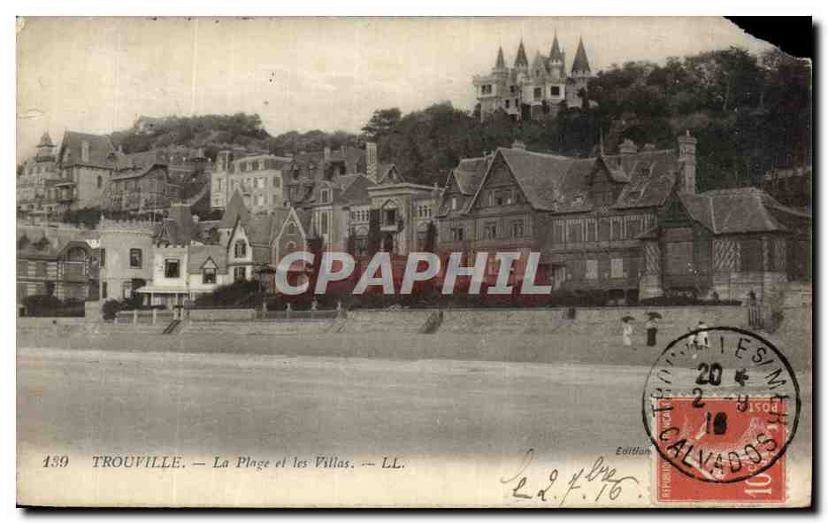 CPA Trouville La Plage et les Villas