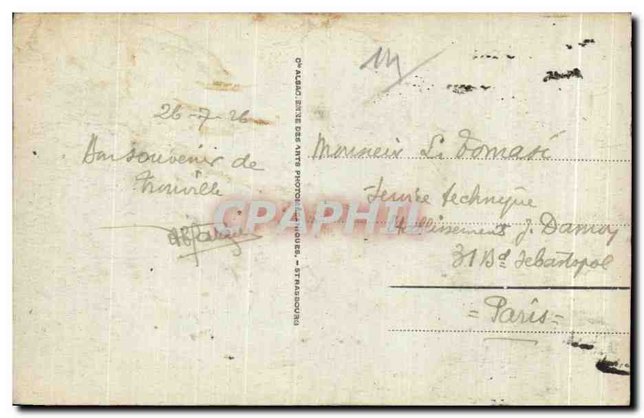 CPA Trouville Reine des Plages La Plage — Verso