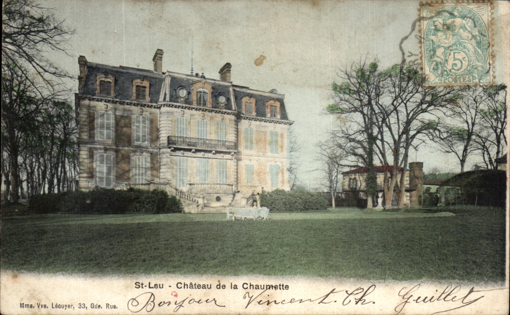 St-Leu - Château de la Chaumette — éditeur Ch. Guillett, n° de série non visible