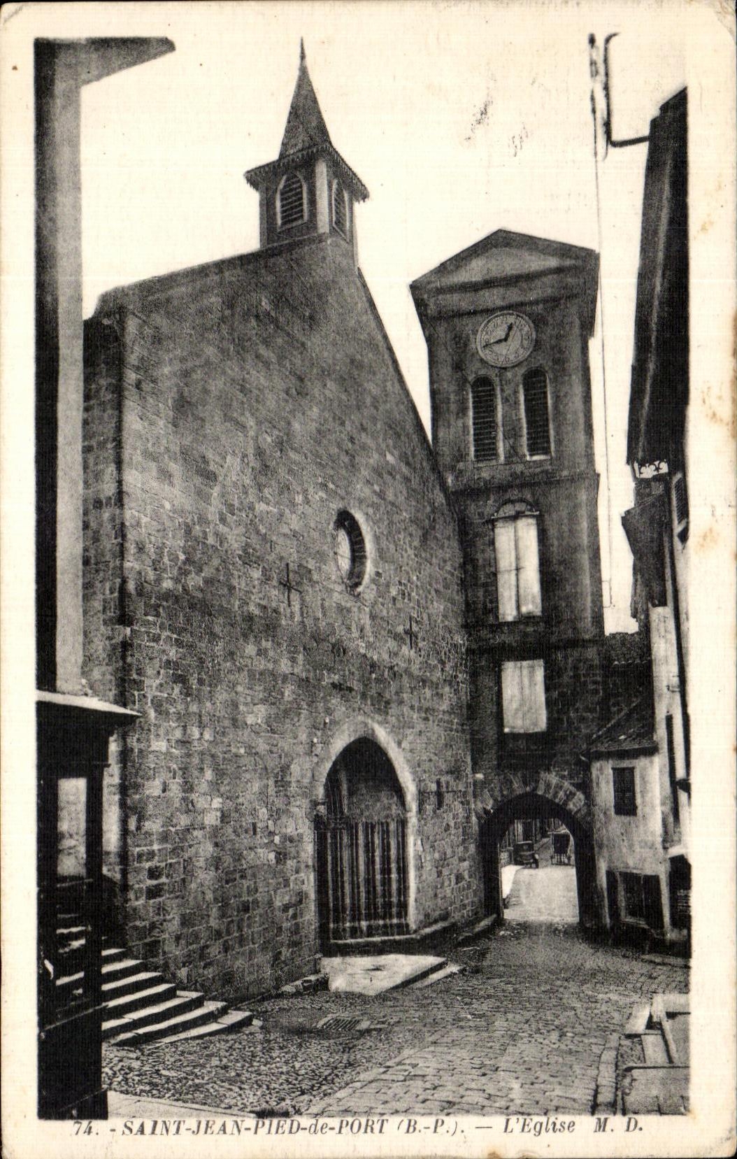 Saint-Jean-Pied-de-Port — L'Église M.D. — Phototypie Marcel Duboy