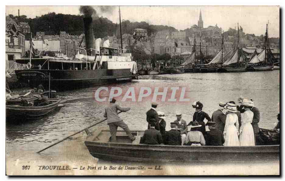 Trouville — Le Port et le Bac de Deauville — LL, n°267