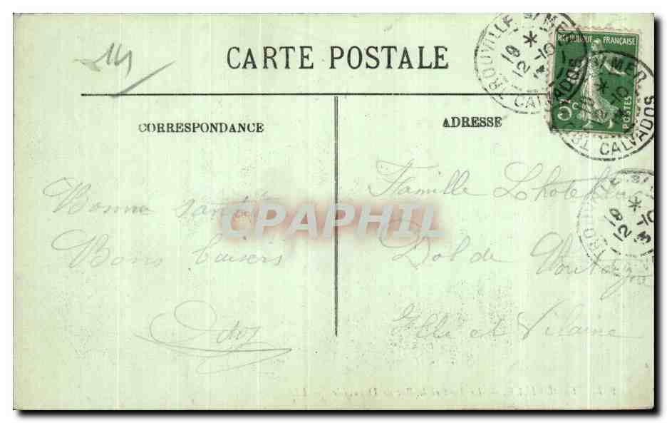 Trouville — Le Port et le Bac de Deauville — LL, n°267 — Verso