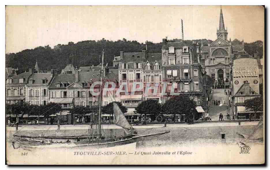Trouville-sur-Mer — Le Quai Joinville et l'Église — JND Phot.