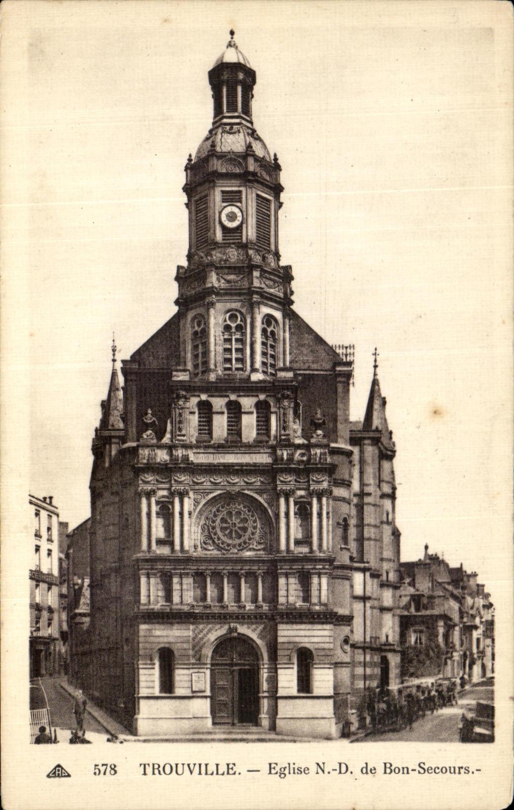 Trouville — Église N.-D. de Bon-Secours — CPA n°578, éditeur CPA