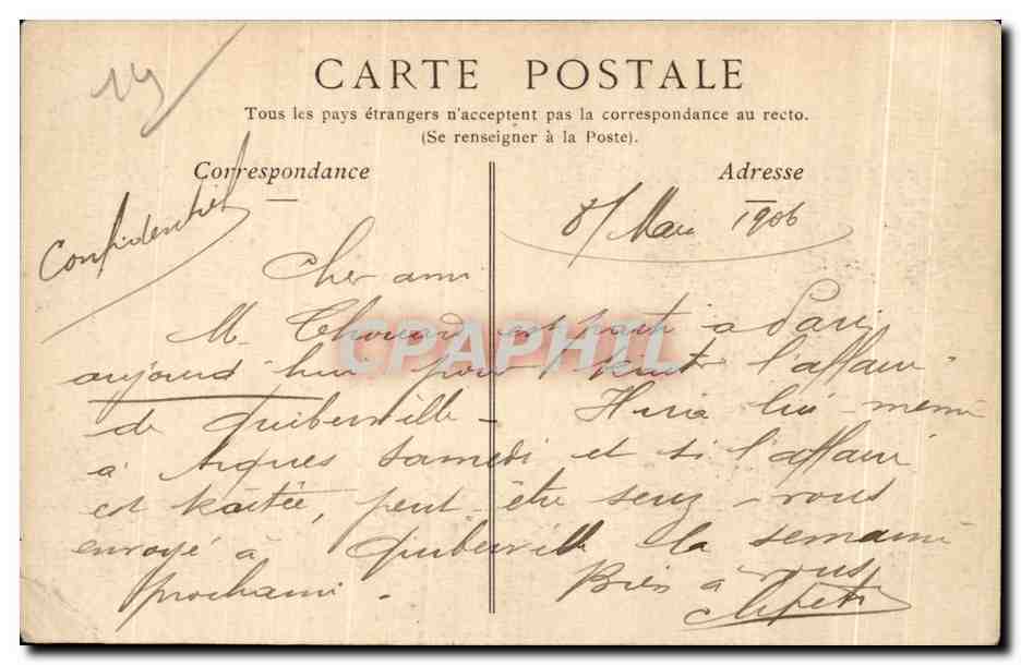 Trouville-sur-Mer — Église de Bonsecours — ND. Phot. n°26 — Verso