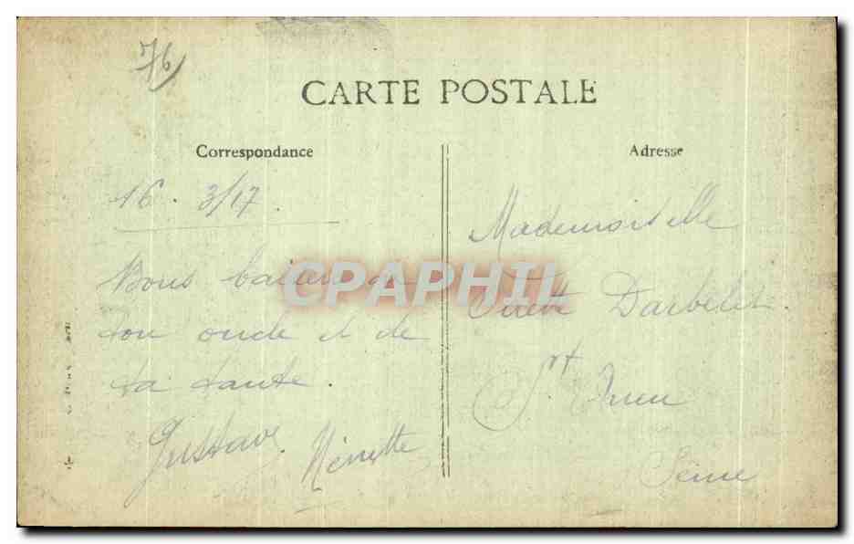 CPA Le Havre Eglise Notre Dame et Rue de Paris — Rückseite