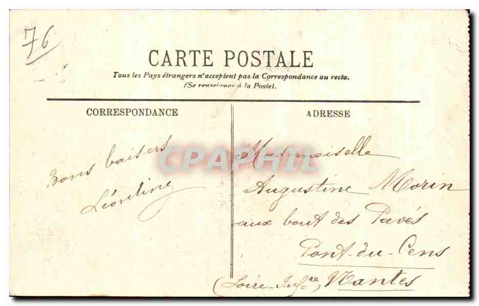 CPA Le Havre Le Boulevard Maritime et la Nouvelle Jetee Tramway — Rückseite