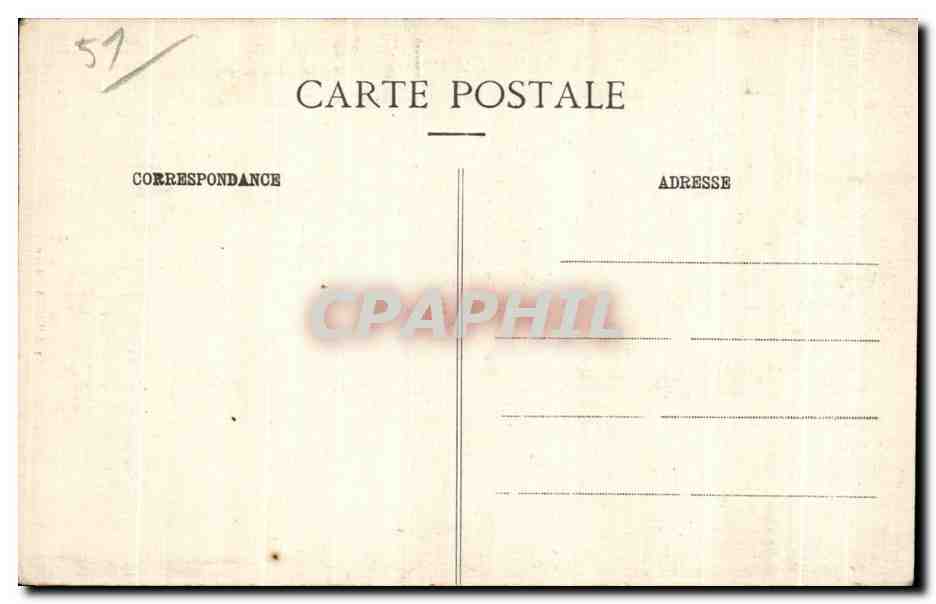 CPA St Amand (Marne) Eglise Christ — Back