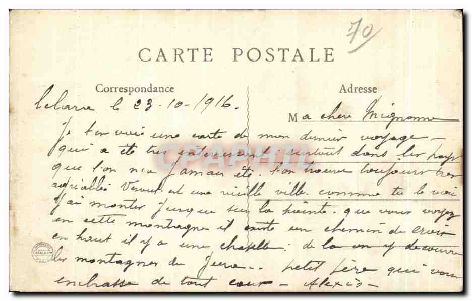 CPA La Haute Saone Illustree Vesoul Vue Generale — Rückseite