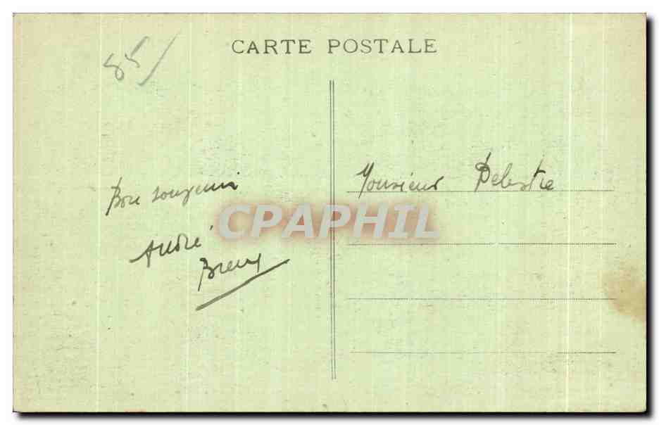CPA Les Sables D Olonne Le Palais de justice Sablaises — Back