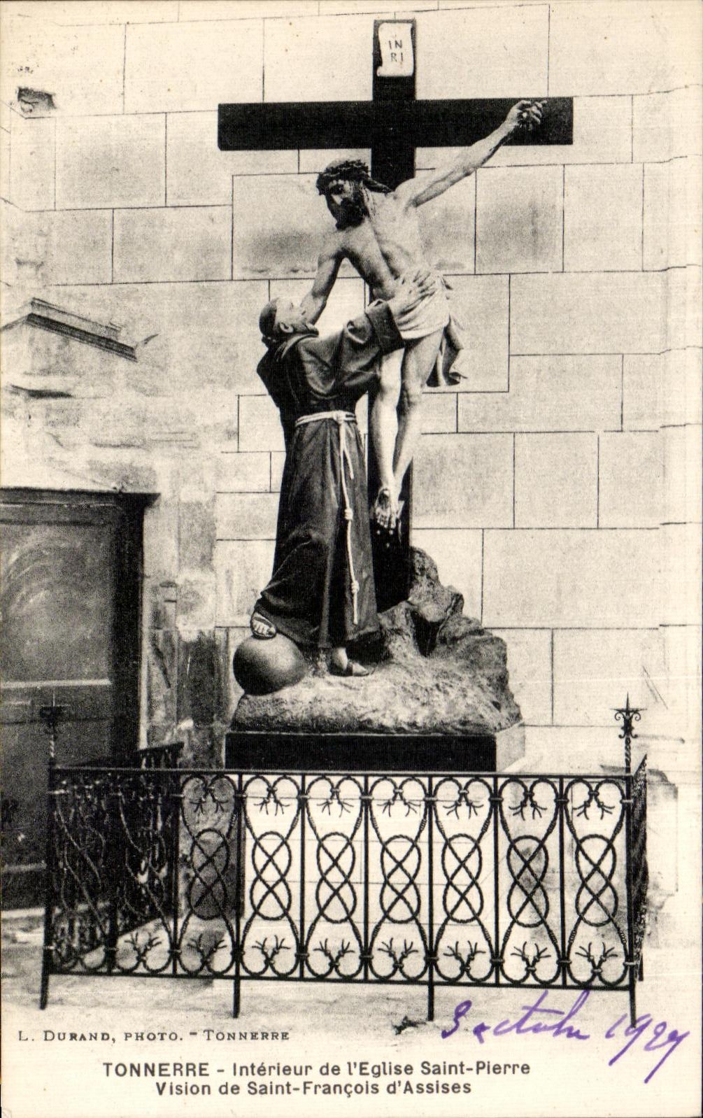 Tonnerre - Intérieur de l'Église Saint-Pierre - Vision de Saint-François d'Assise