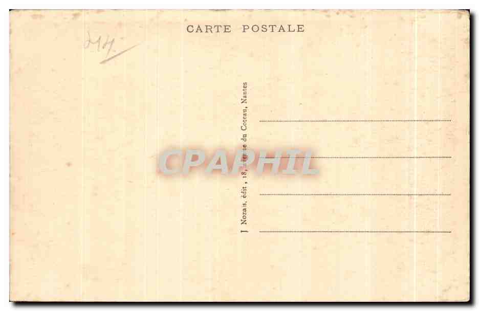 CPA Nantes Le Musee d Histore Naturelle — Verso