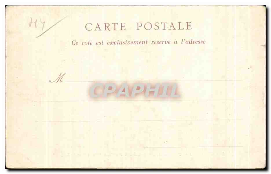 CPA Le Croisic Sur La grande Cote Roches le Grand Autel — Rückseite