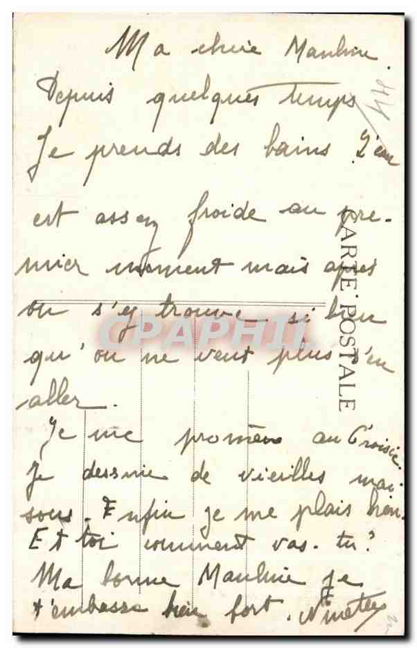 CPA Le Croisic (Loire inf) portall nord de I Eglise Notre Dame de pitie — Rückseite