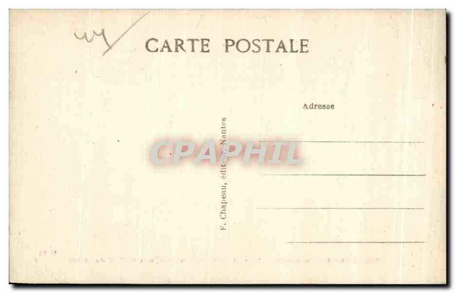 CPA Le Croisic (Loire inf) Hopital Marin de Pen Bron pris du quai  — Rückseite