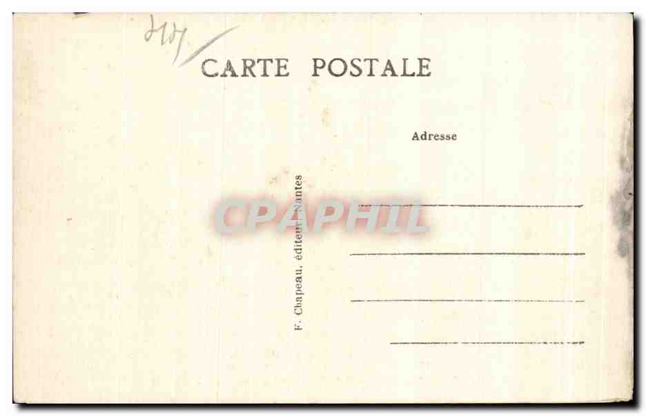 CPA Le Croisic Hopital Marin de pen Bron Sud Est — Rückseite