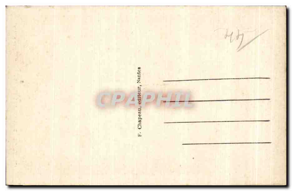 CPA Le Croisic (Loire Inf) A La Cote Le moine en Priere — Rückseite