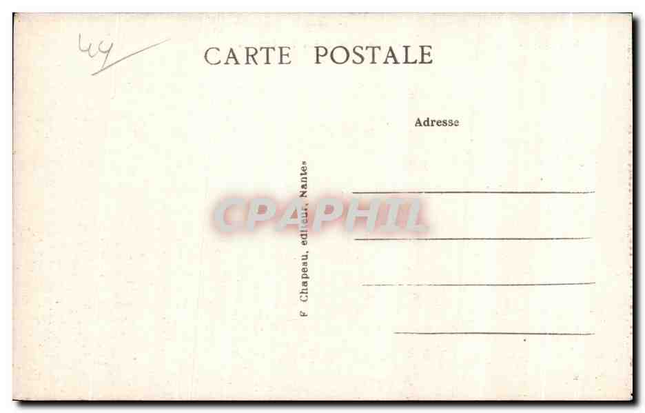 CPA Le Croisic (Loire Inf) La Grande Cote Etude de Rochers — Rückseite
