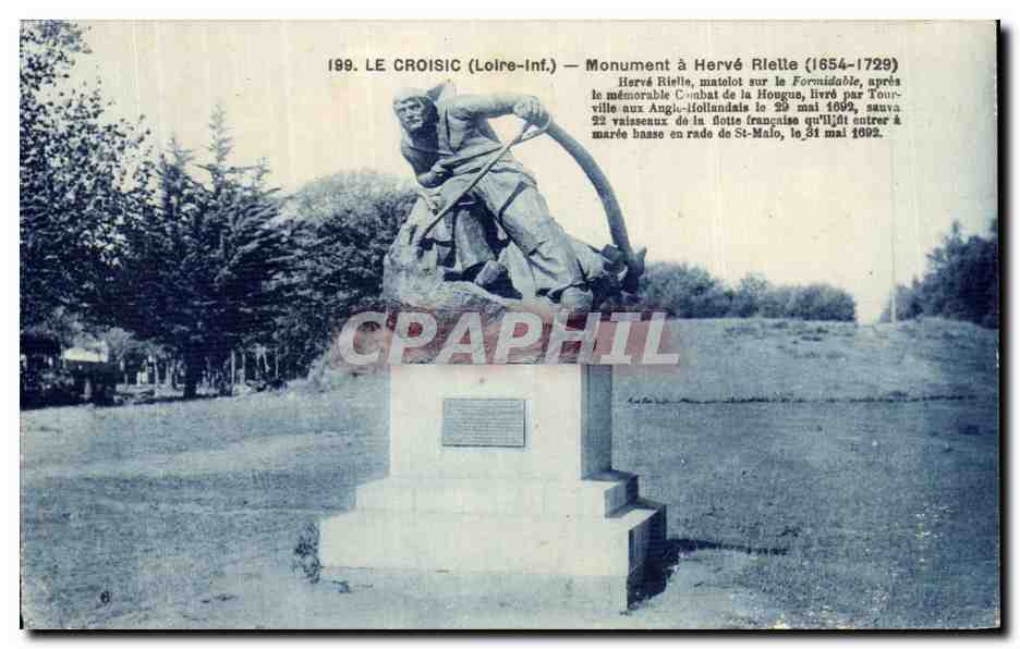CPA Le Croisic (Loire inf) Monument a Herve Riette Marin 