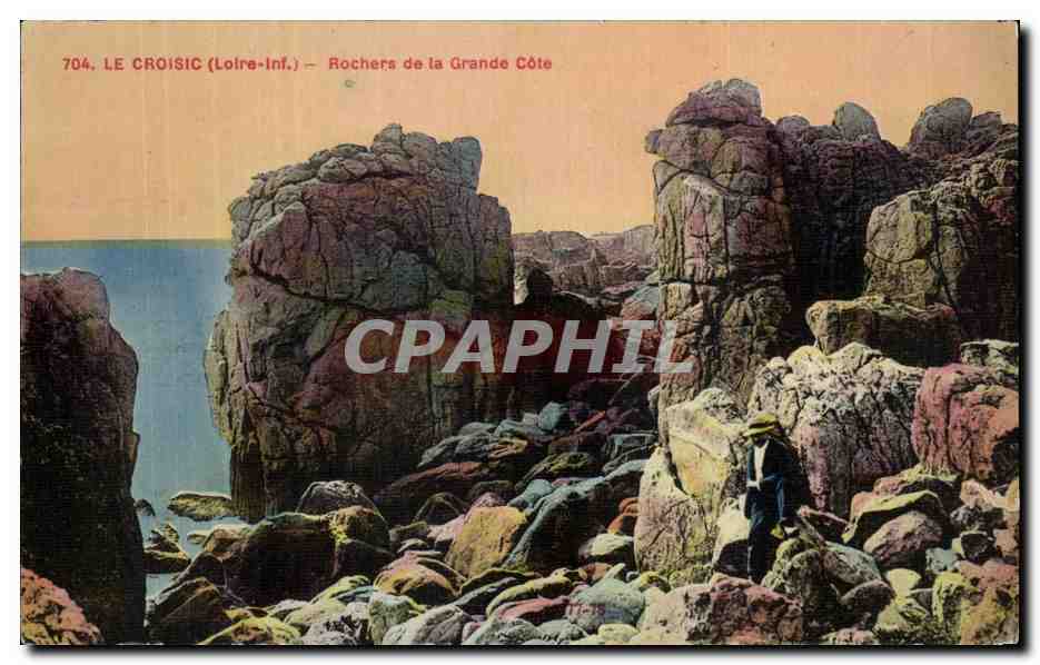CPA Le Croisic (Loire inf) Rochers de la Grande Cote