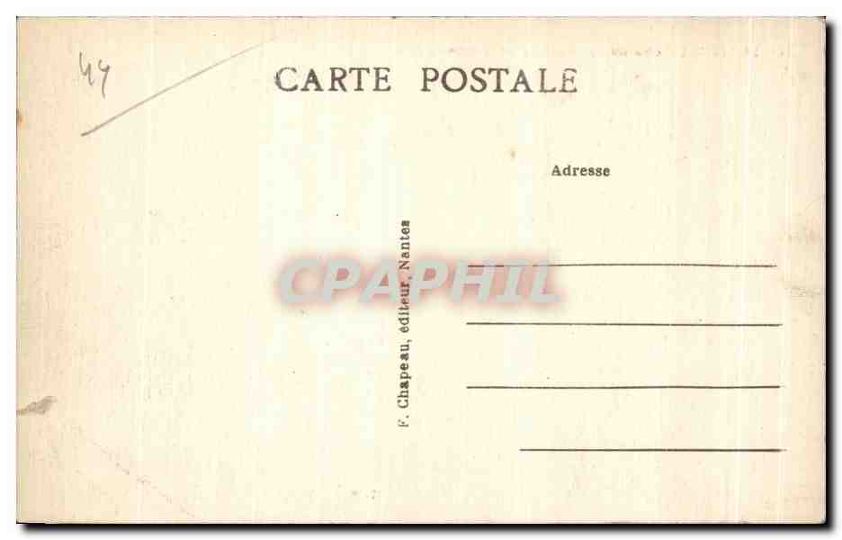 CPA Le Croisic (Loire inf) Rochers de la Grande Cote — Rückseite