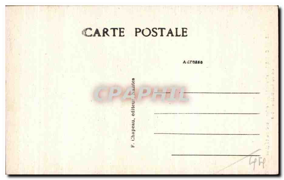 CPA Le Croisic (Loire inf) Portall Nord de I Eglise dit du Baptistere — Rückseite