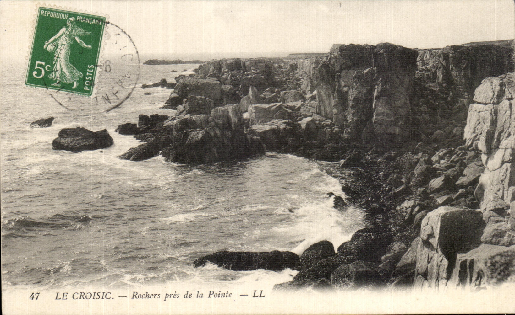 CPA Le Croisic Rochers Pres de la Pointe