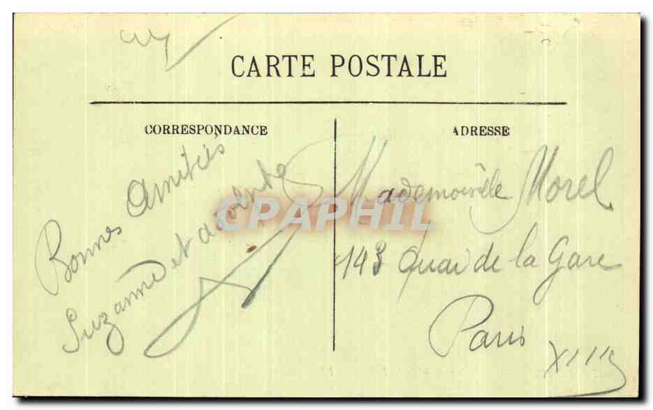 CPA Le Croisic Rochers Pres de la Pointe — Rückseite