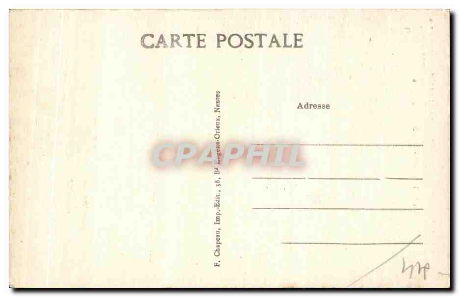 CPA Le Croisic (Loire inf) I Eglise — Rückseite
