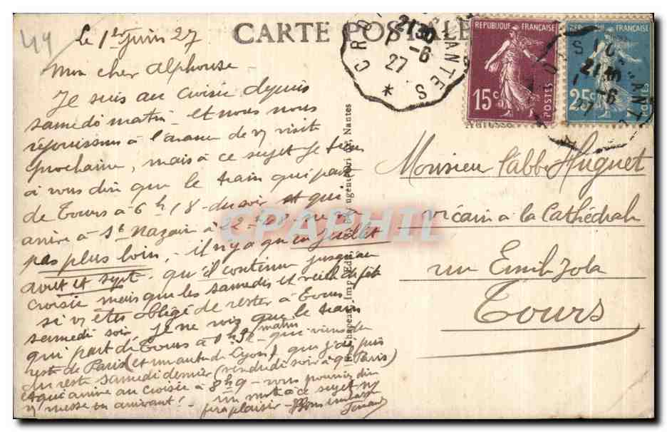 CPA Le Croisic (Loire inf) A la Cote Vagues Sur les Rochers — Rückseite