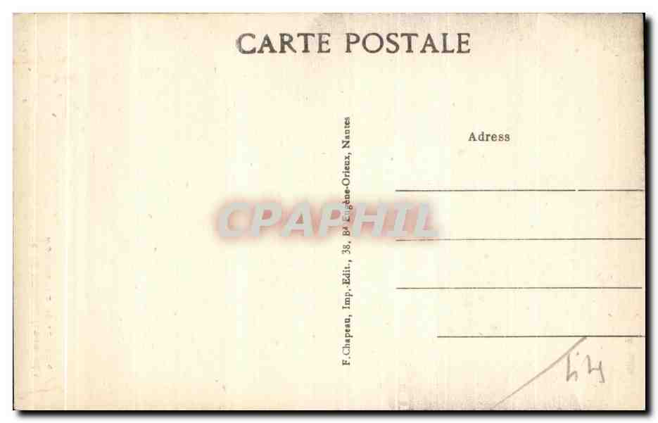 CPA Le Croisic (Loire inf) Monument a Herve Rielle — Back