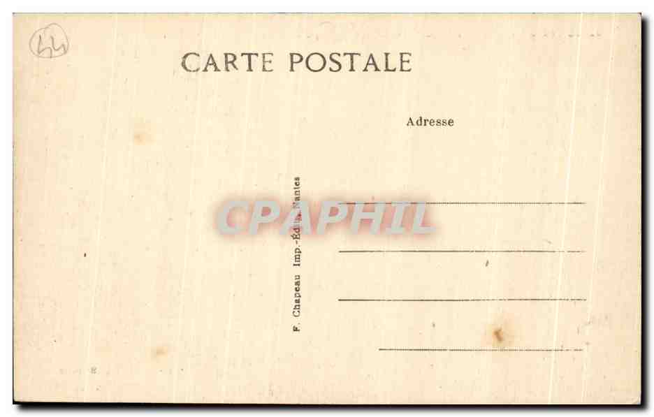 CPA Le Croisic (Loire inf) Rochers sur la Grande Cote — Rückseite
