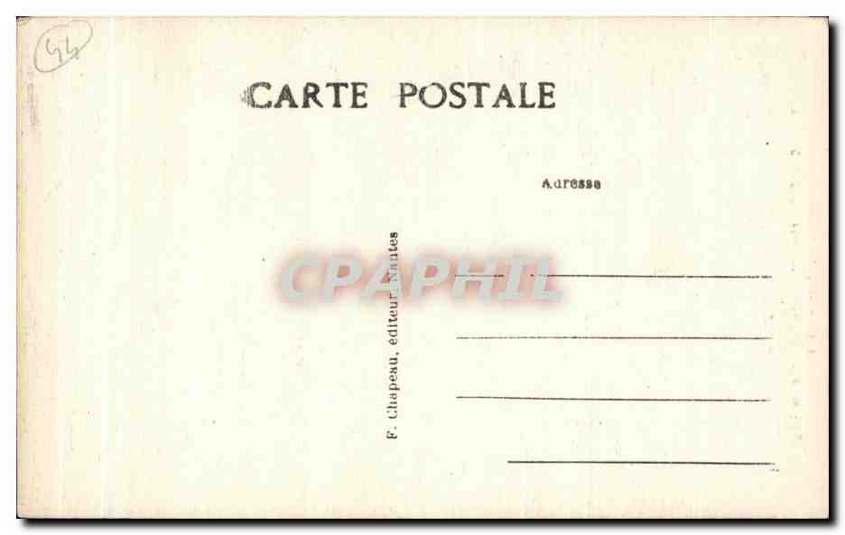 CPA Le Croisic (Loire inf) Portall Nord de I Eglise — Rückseite