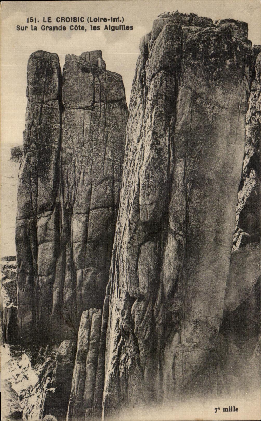 CPA Le Croisic (Loire inf) Sur la Grande Cote Les Aiguilles
